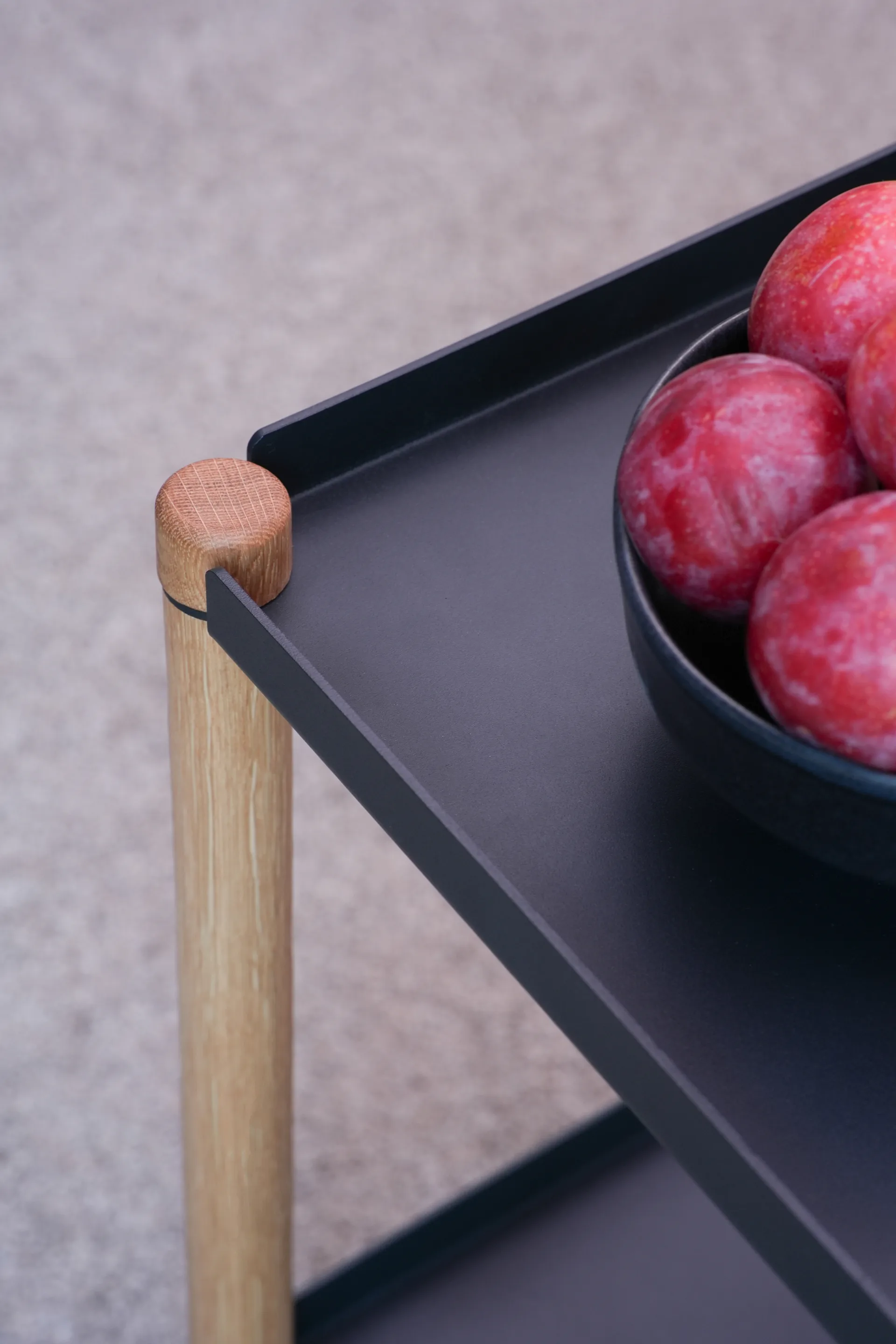 Connect mesa, Carvalho oleado, metal preto Andersen Furniture