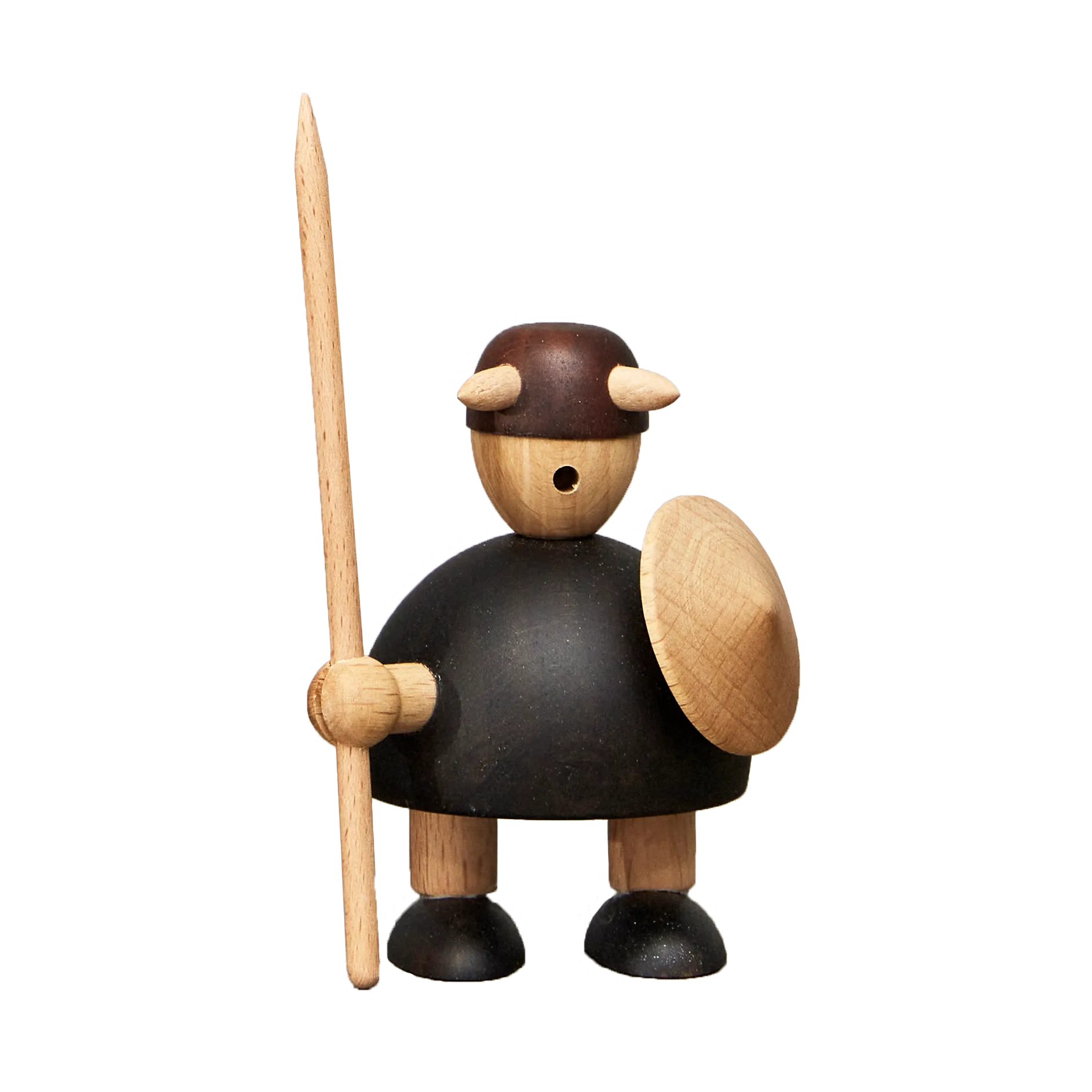 Figura de madeira The vikings of Denmark Small, Stained beech Andersen Furniture