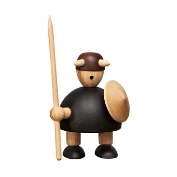 Figura de madeira The vikings of Denmark Small - Stained beech - Andersen Furniture