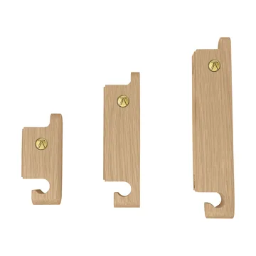 Ganchos para roupa Multi Hooks 3 un. - Oak - Andersen Furniture