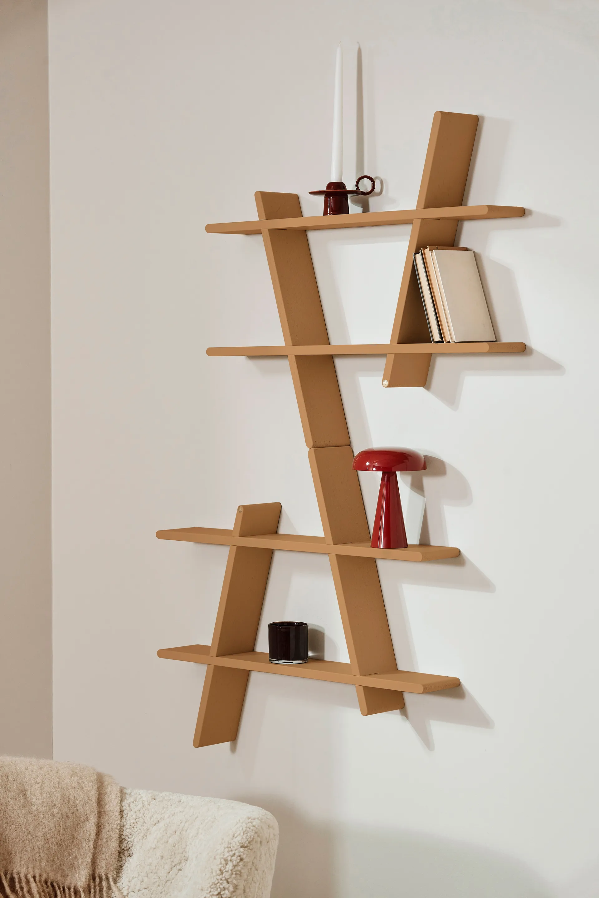 Prateleira de parede A-Shelf Special Edition, Brown beige M 52x9x46 cm Andersen Furniture