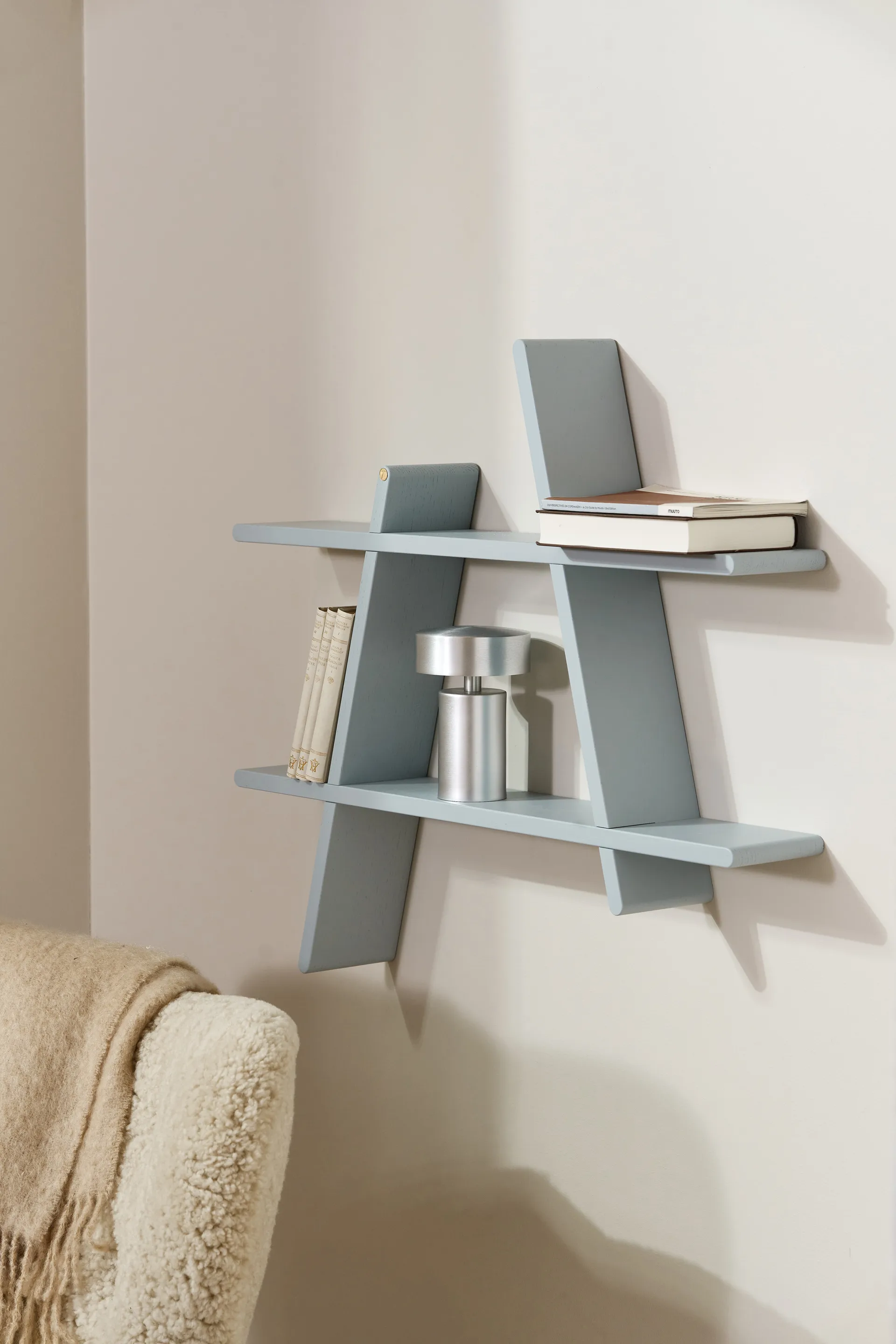 Prateleira de parede A-Shelf Special Edition, Grey blue L 78x12x67 cm Andersen Furniture