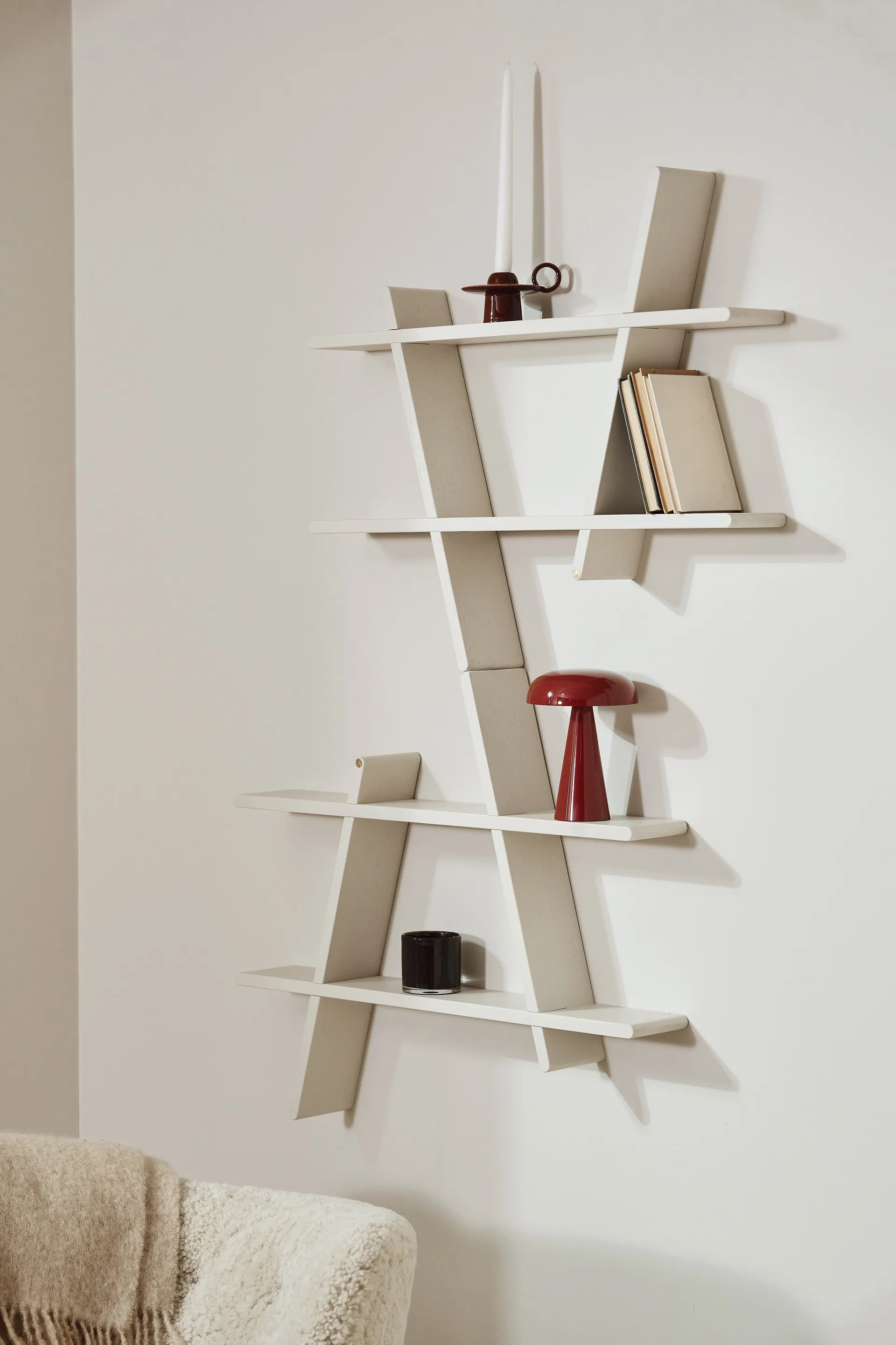 Prateleira de parede A-Shelf Special Edition, Light beige L 78x12x67 cm Andersen Furniture
