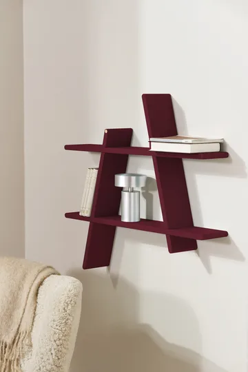 Prateleira de parede A-Shelf Special Edition - Wine red M 52x9x46 cm - Andersen Furniture