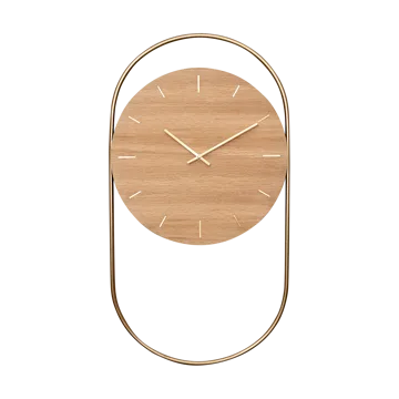 Relógio de parede A-Wall 41x76 cm - Oak-brass - Andersen Furniture