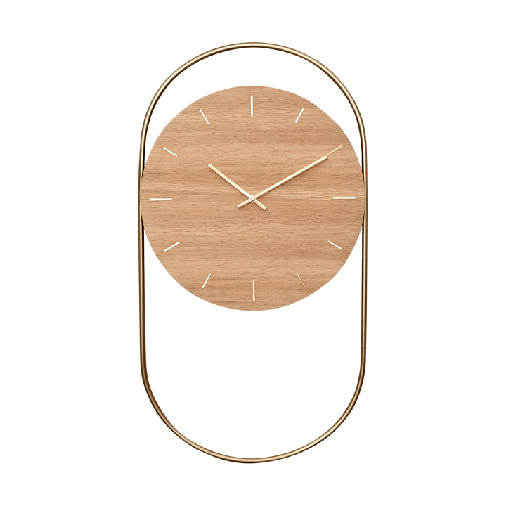 Relógio de parede A-Wall 41x76 cm - Oak-brass - Andersen Furniture