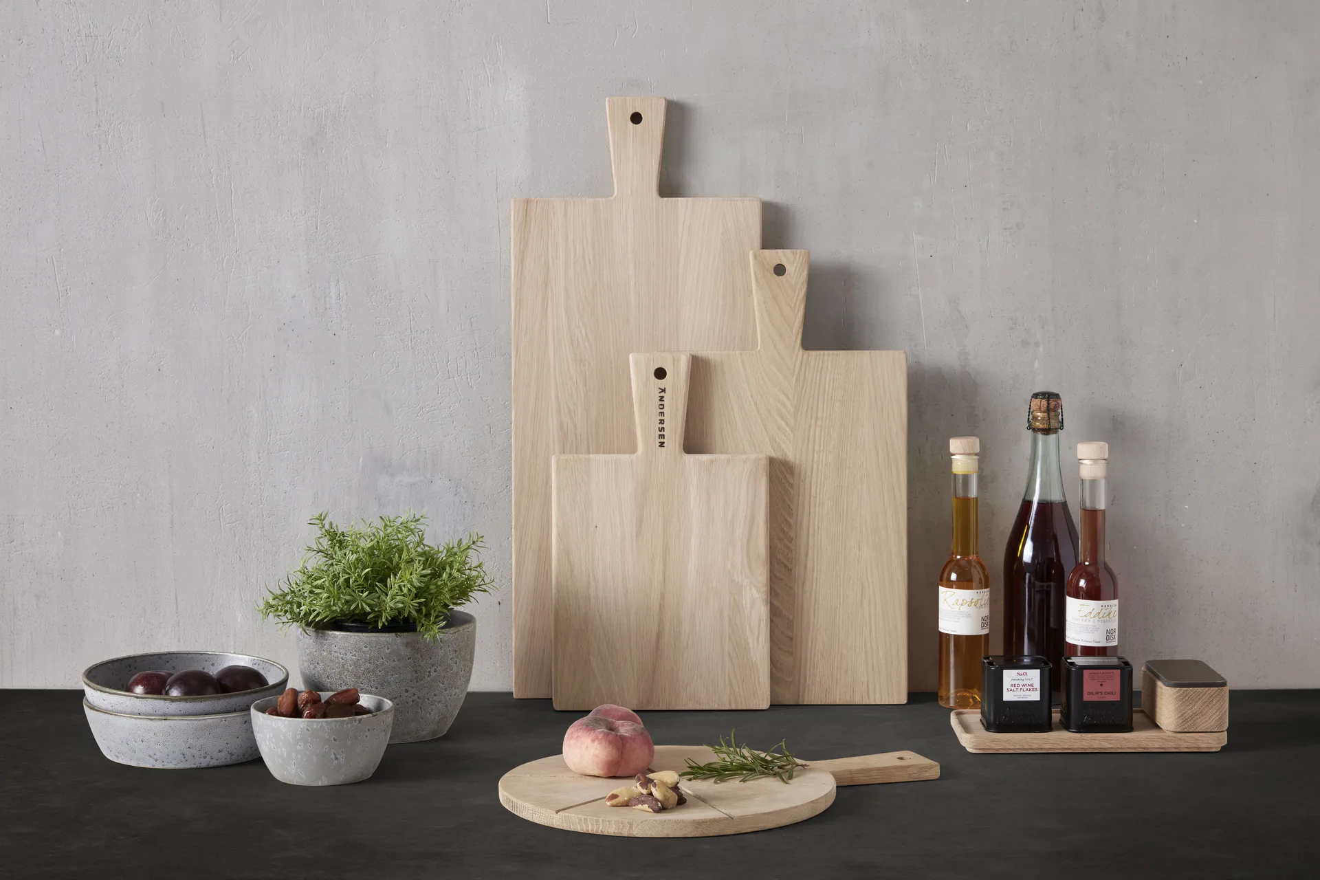 Tabuleiro de tapas Andersen Medium Ø36 cm, Oak Andersen Furniture