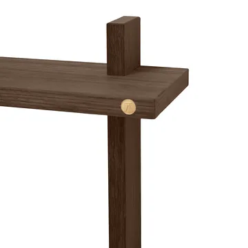 Treat prateleira de parede dupla - Carvalho fumado oleado, 34x12x34 cm - Andersen Furniture