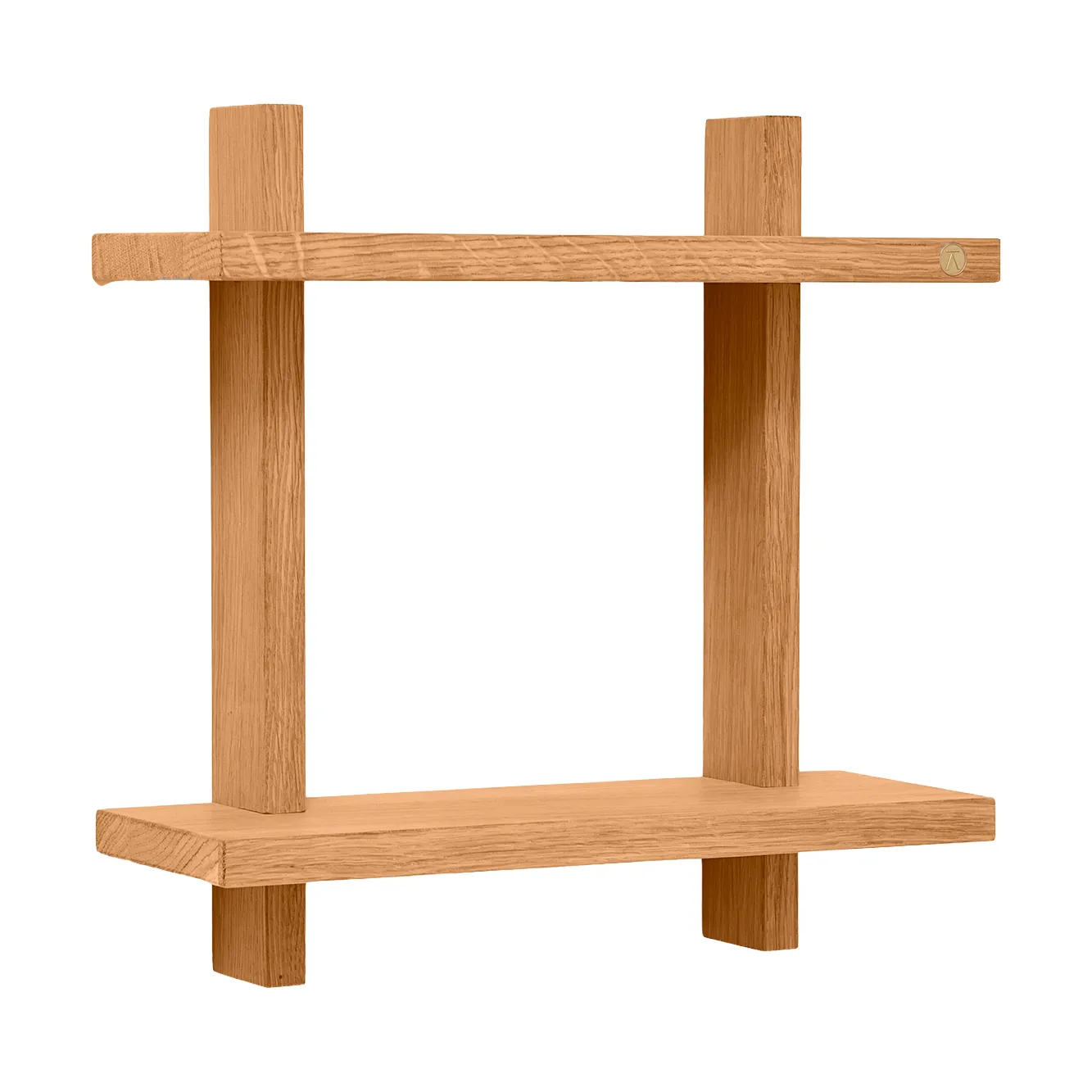 Treat prateleira de parede dupla, Carvalho Natural Oiled, 34x12x34 cm Andersen Furniture
