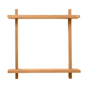 Treat prateleira de parede dupla - Carvalho Natural Oiled, 50x12x50 cm - Andersen Furniture