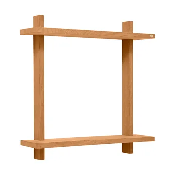 Treat prateleira de parede dupla - Carvalho Natural Oiled, 50x12x50 cm - Andersen Furniture
