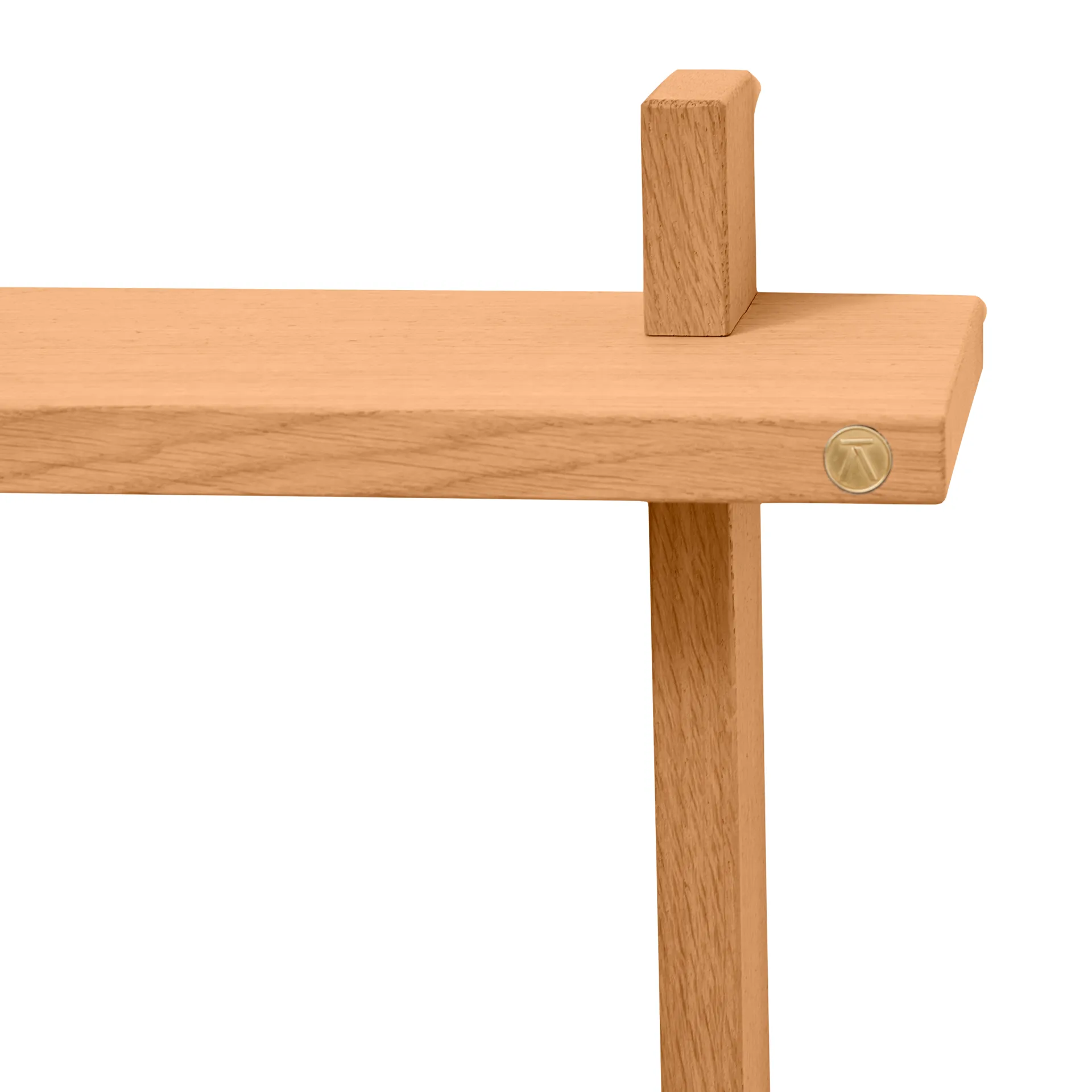 Treat prateleira de parede dupla, Carvalho Natural Oiled, 50x12x50 cm Andersen Furniture