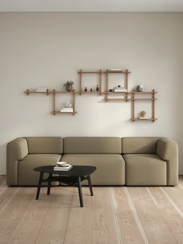 Treat prateleira de parede simples - Carvalho Natural Oiled, 50x12x11,2 cm - Andersen Furniture