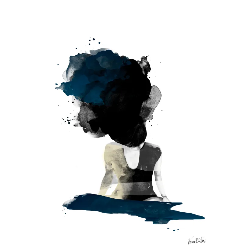 Póster On her mind, 50x70 cm Anna Bülow