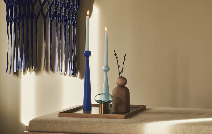 Suporte de velas Blossom Lily 24,5 cm, Sky blue Applicata