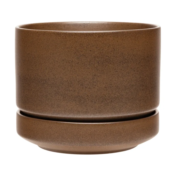 Arabia vaso SN - Castanho mate, 16 cm - Arabia