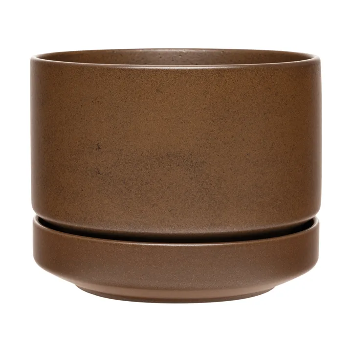 Arabia vaso SN - Castanho mate, 19 cm - Arabia