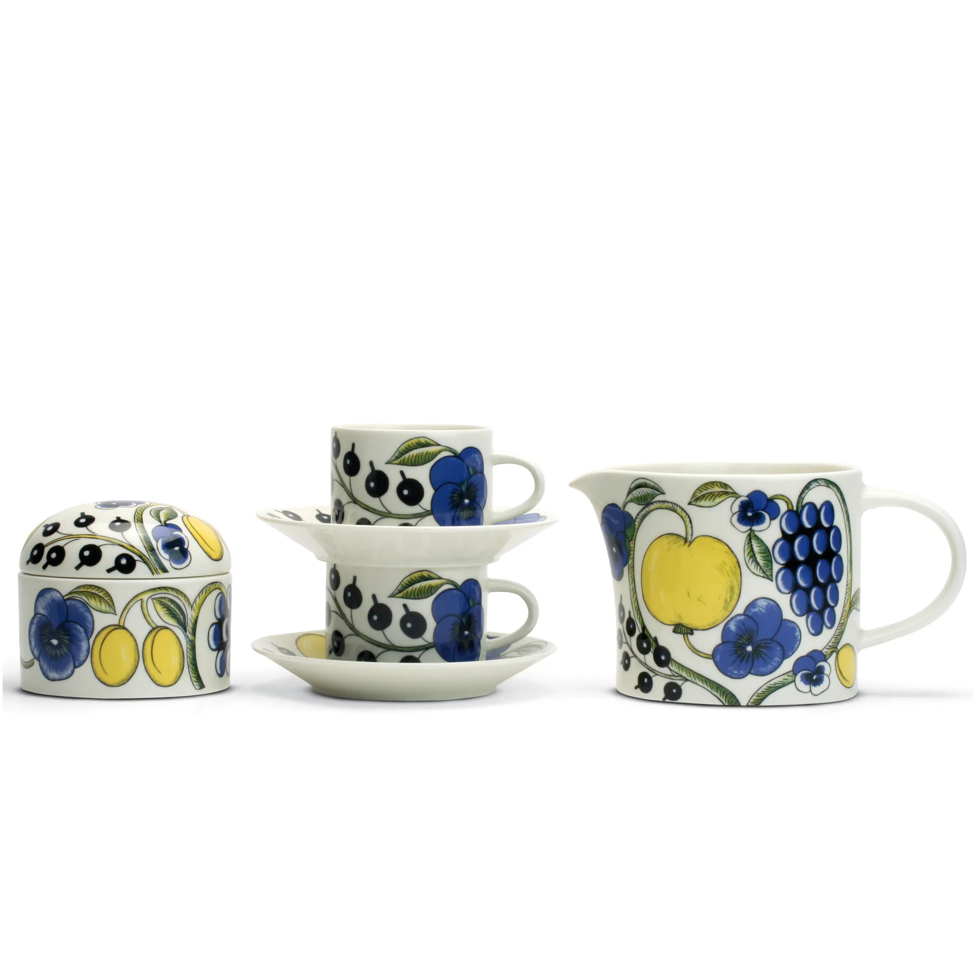 Caixa com tampa Paratiisi, branco-multicolor Arabia