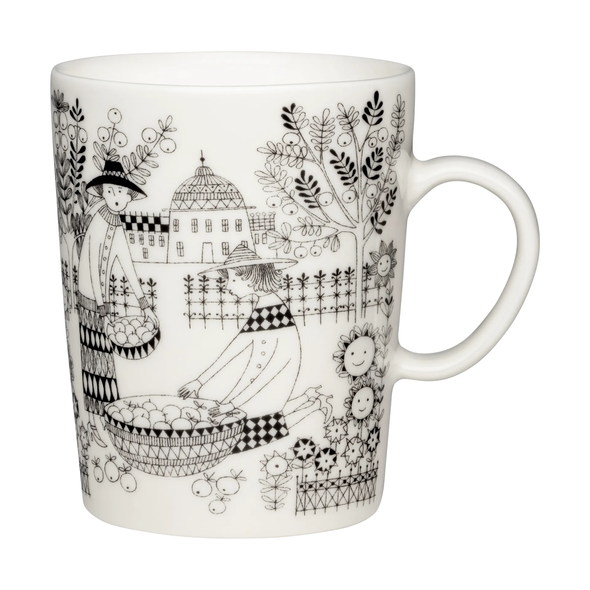 Emilia caneca 50 cl, Preto-branco Arabia