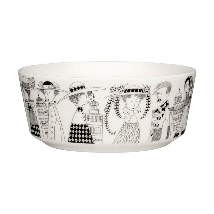 Emilia tigela Ø15,5 cm - Preto-branco - Arabia