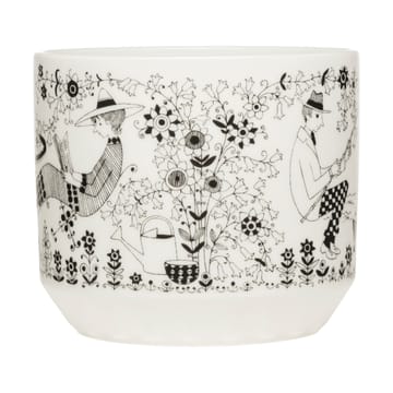 Emilia vaso Ø14 cm - Preto-branco - Arabia