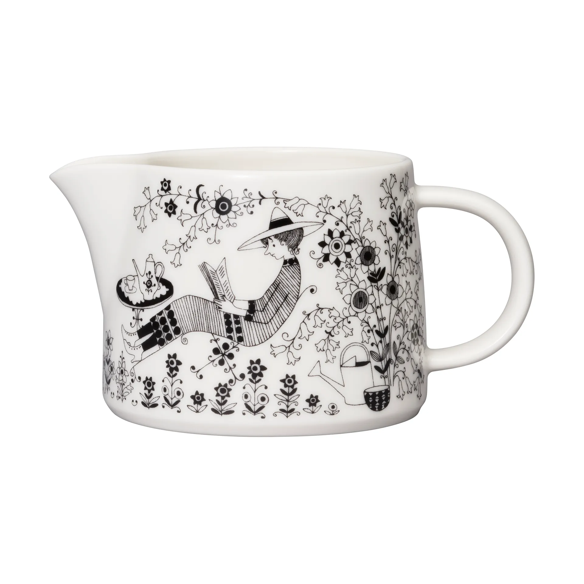 Jarra Emilia 35 cl , Preto-branco  Arabia