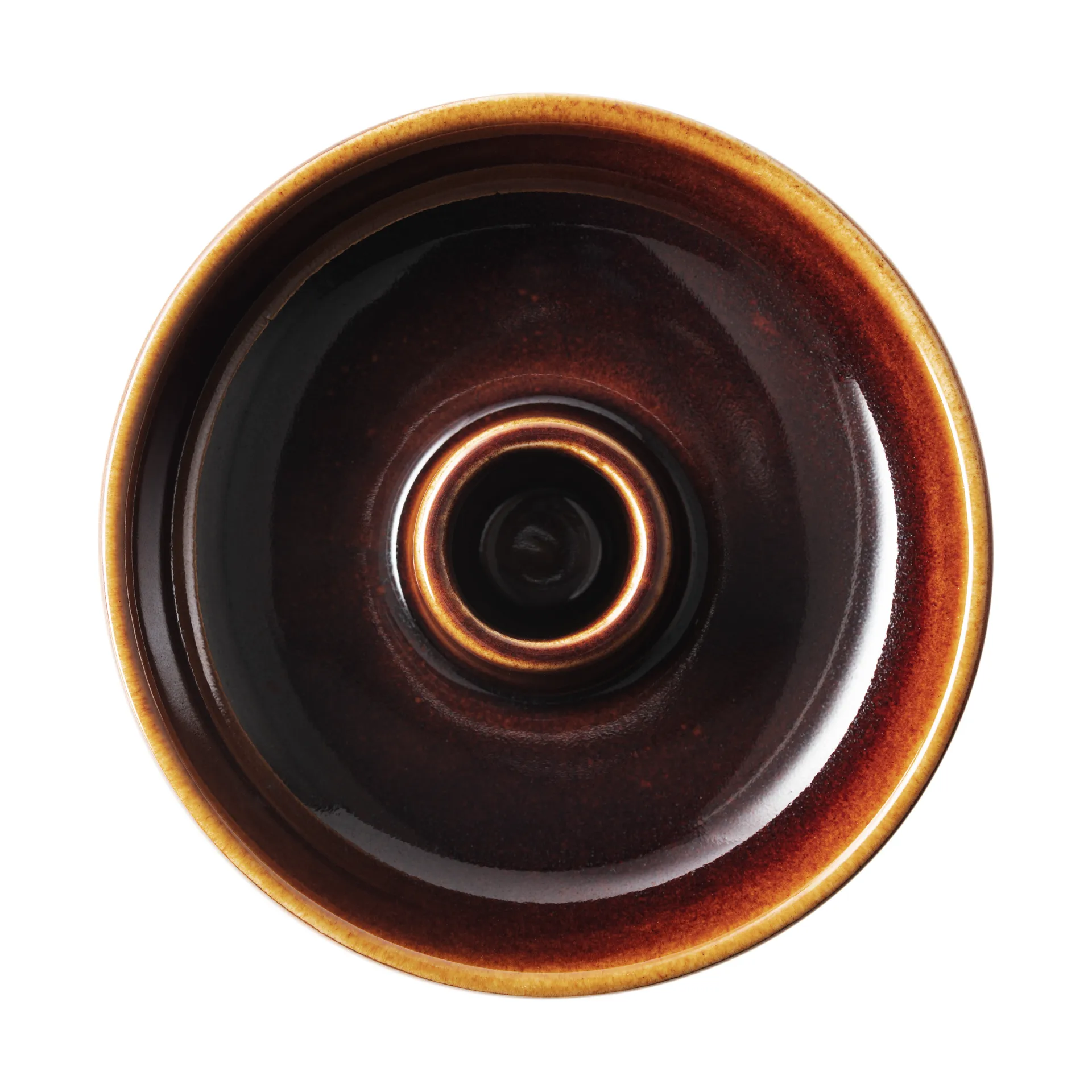 Kirnu castiçal Ø11x3,5 cm, Castanho Arabia