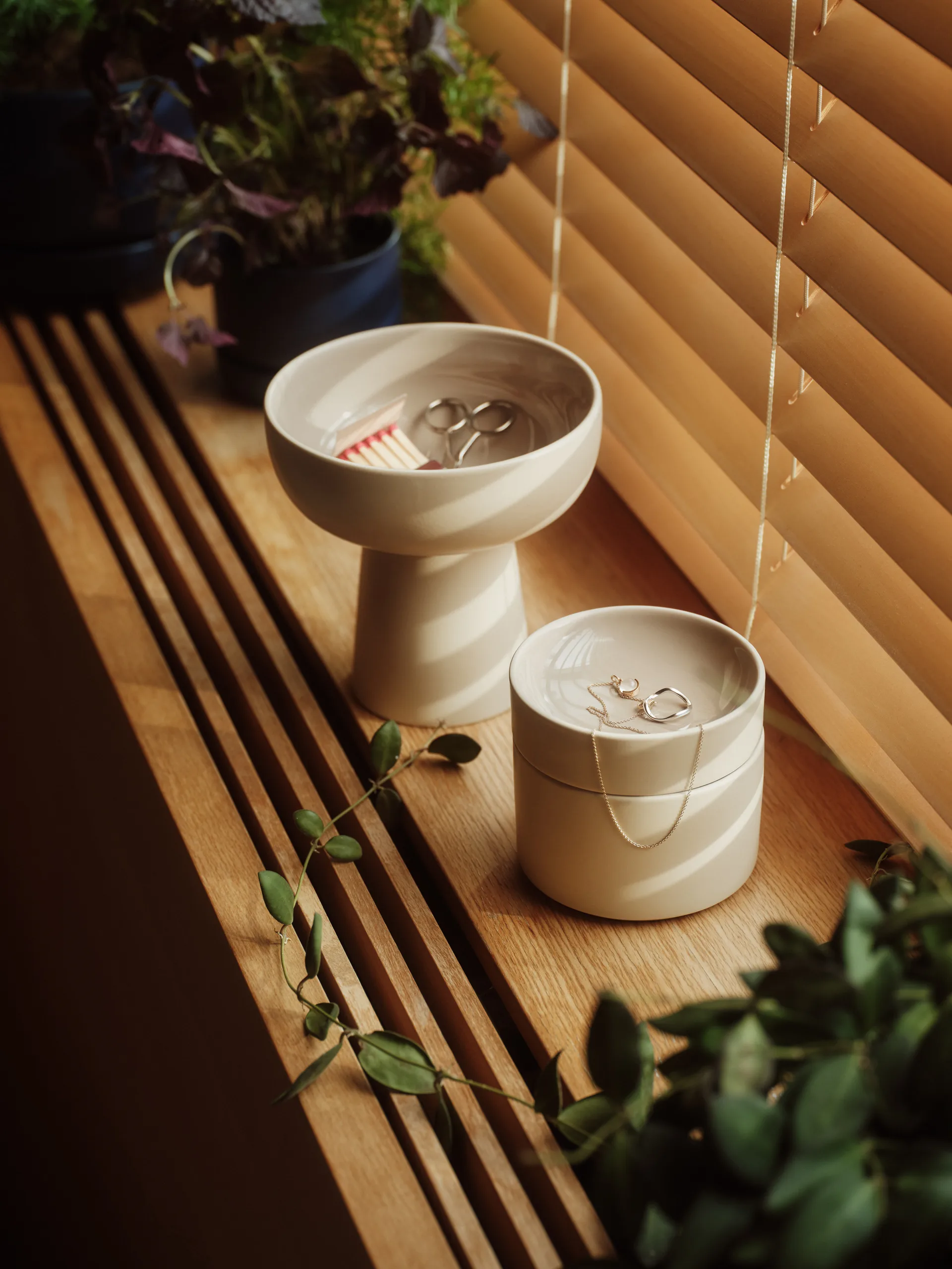 Kirnu frasco decorativo Ø11x10 cm, Bege Arabia