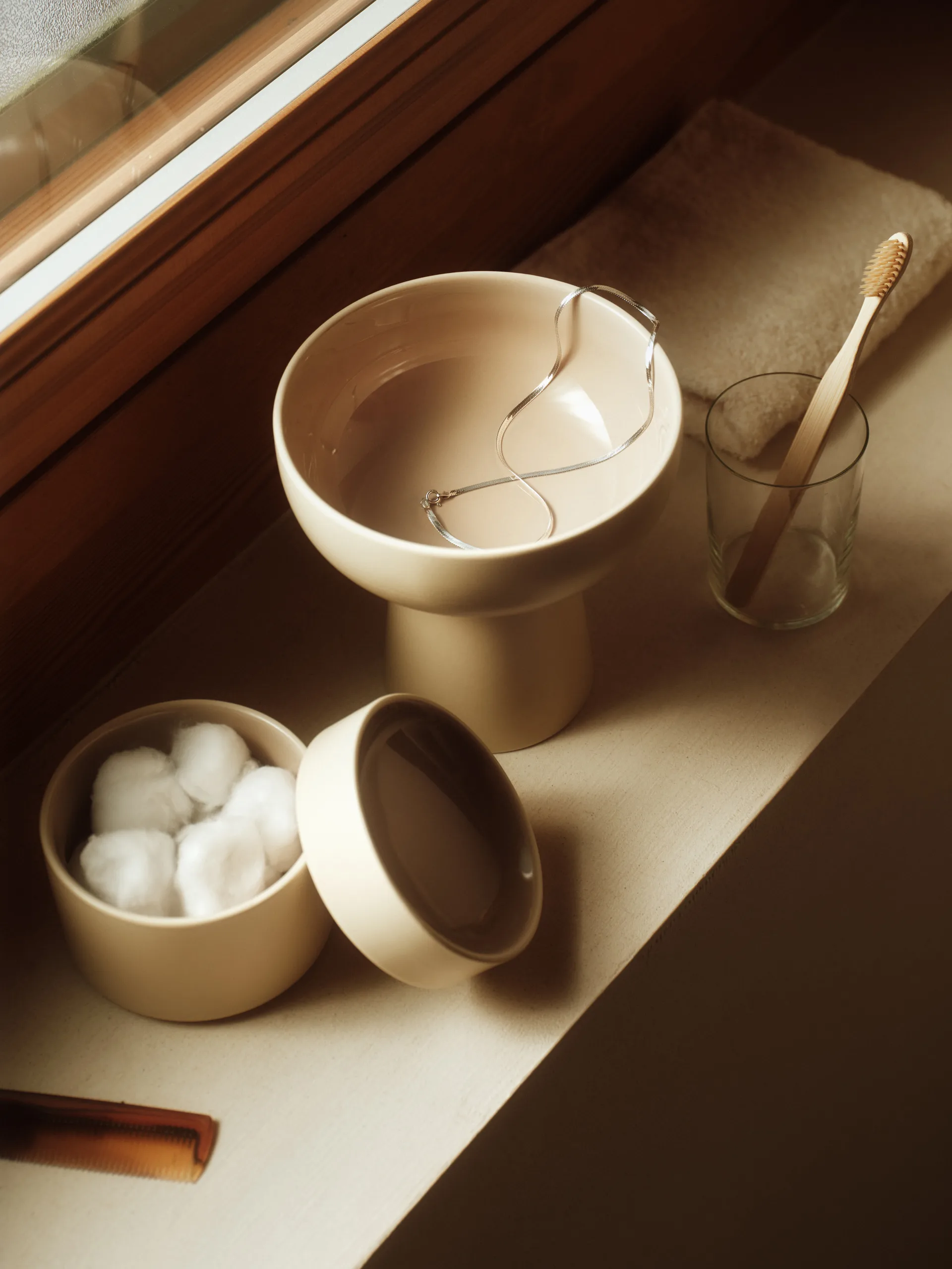 Kirnu frasco decorativo Ø11x10 cm, Bege Arabia