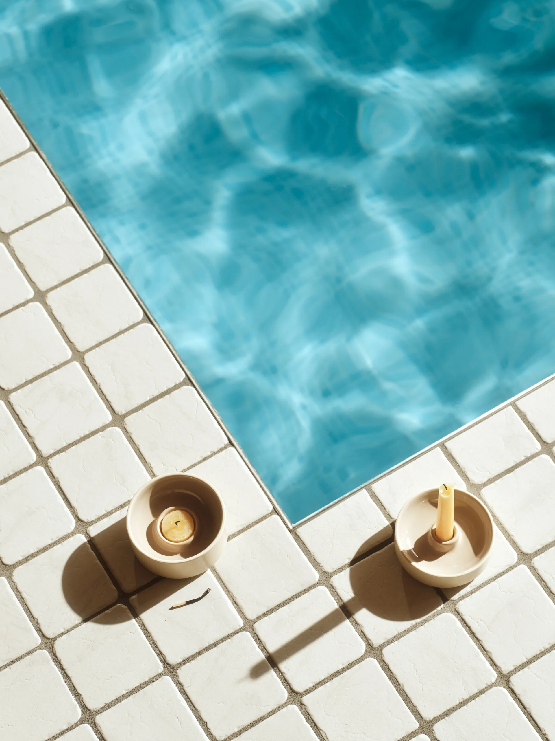 Kirnu porta-velas Ø11x5 cm, Bege Arabia