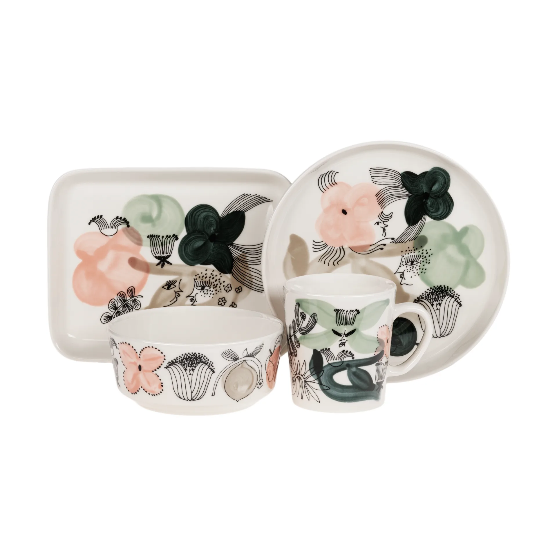 Kukkamaa prato Ø18,8 cm, Verde Arabia