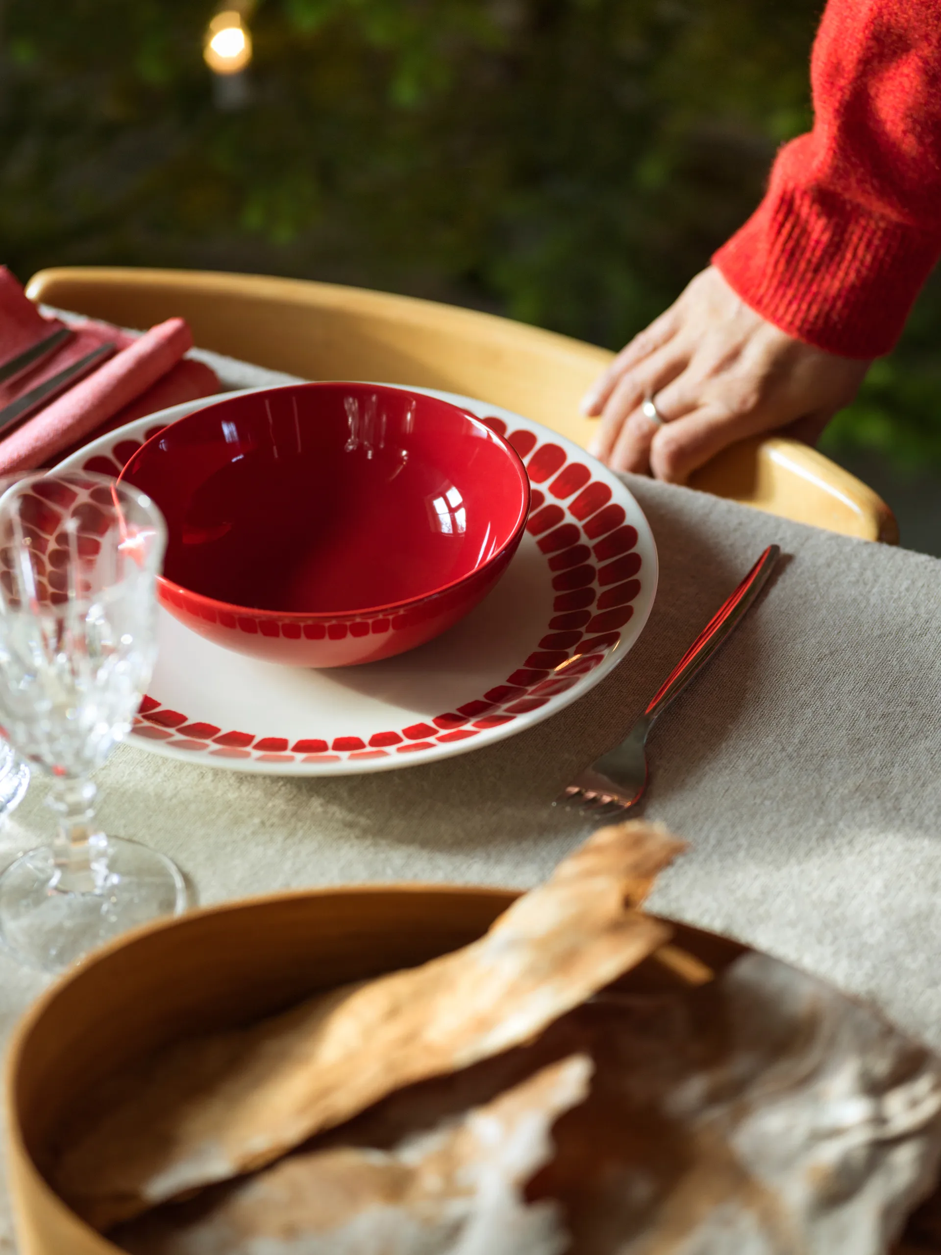 Prato 24h Tuokio Ø26 cm, Vermelho Arabia