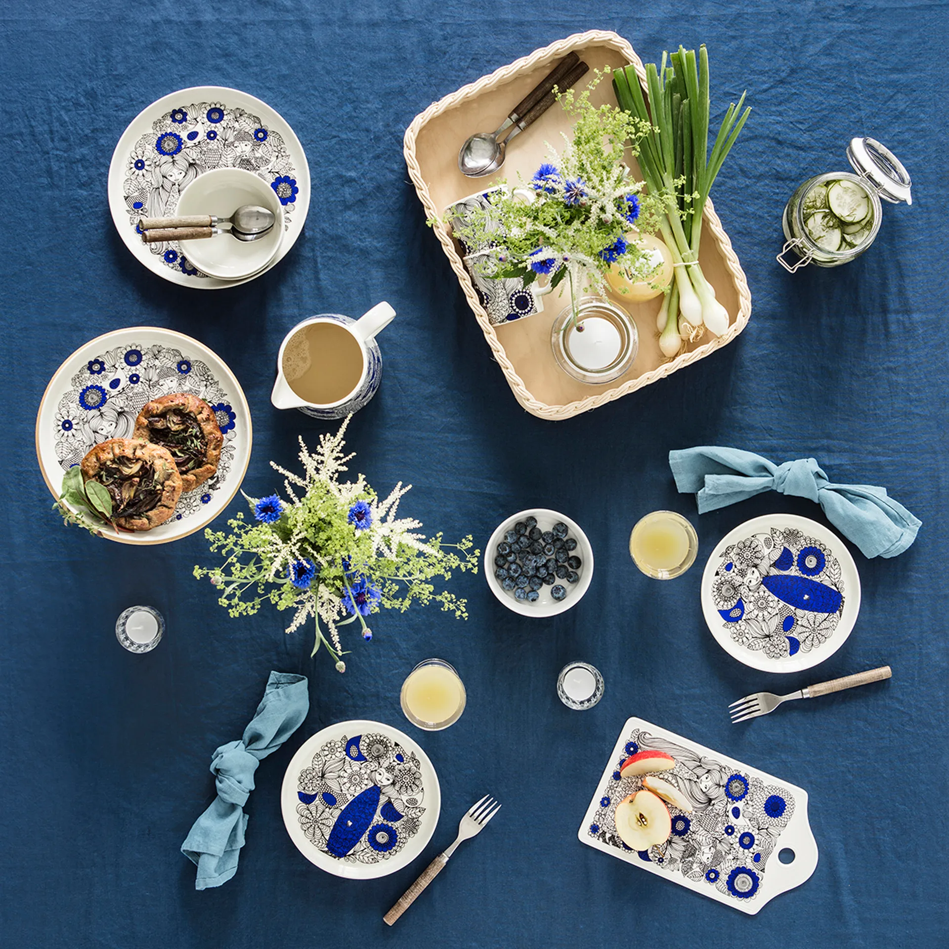 Prato Pastoraali Ø24 cm, Azul Arabia