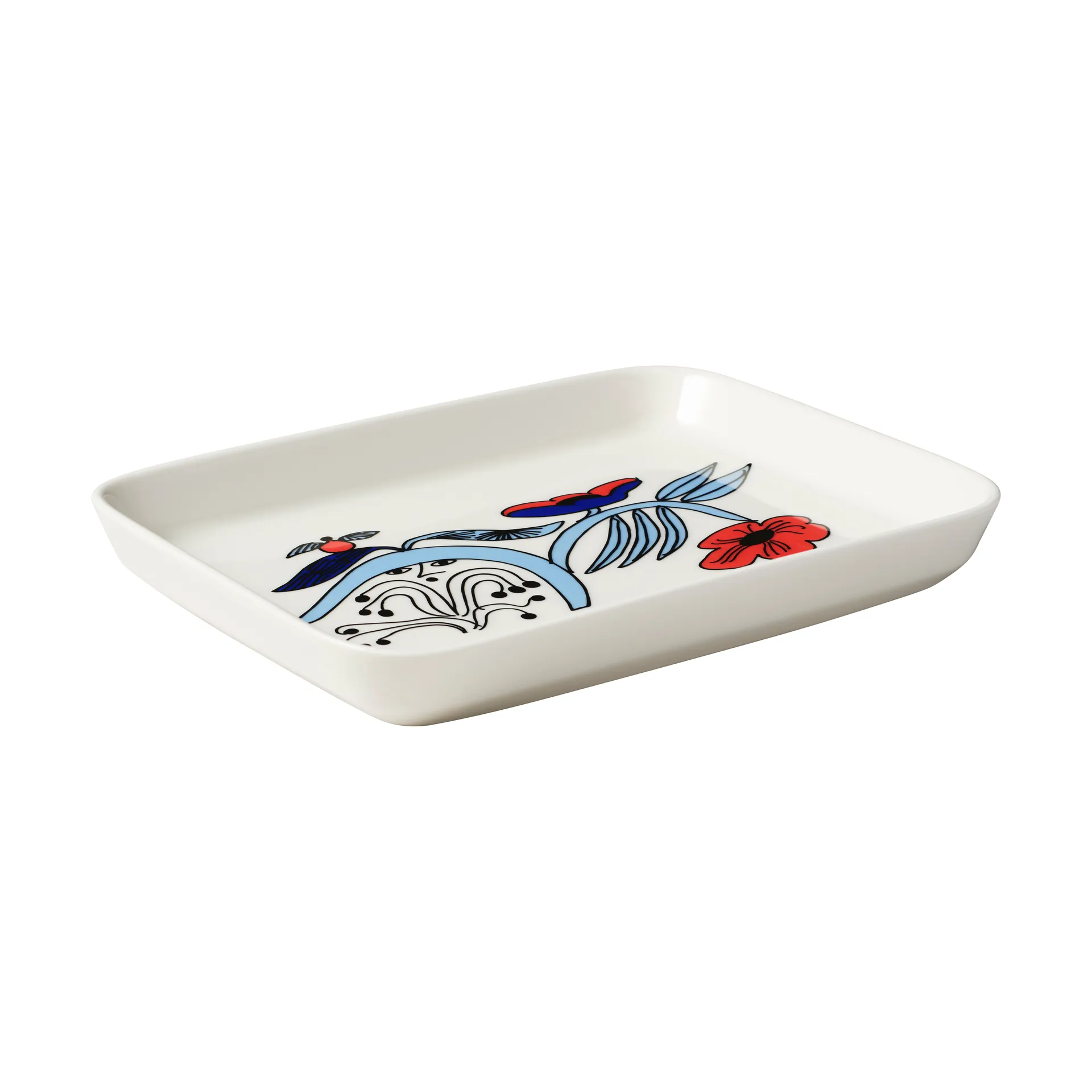 Prato Puutarhurit 15x19 cm, Azul-branco-vermelho Arabia