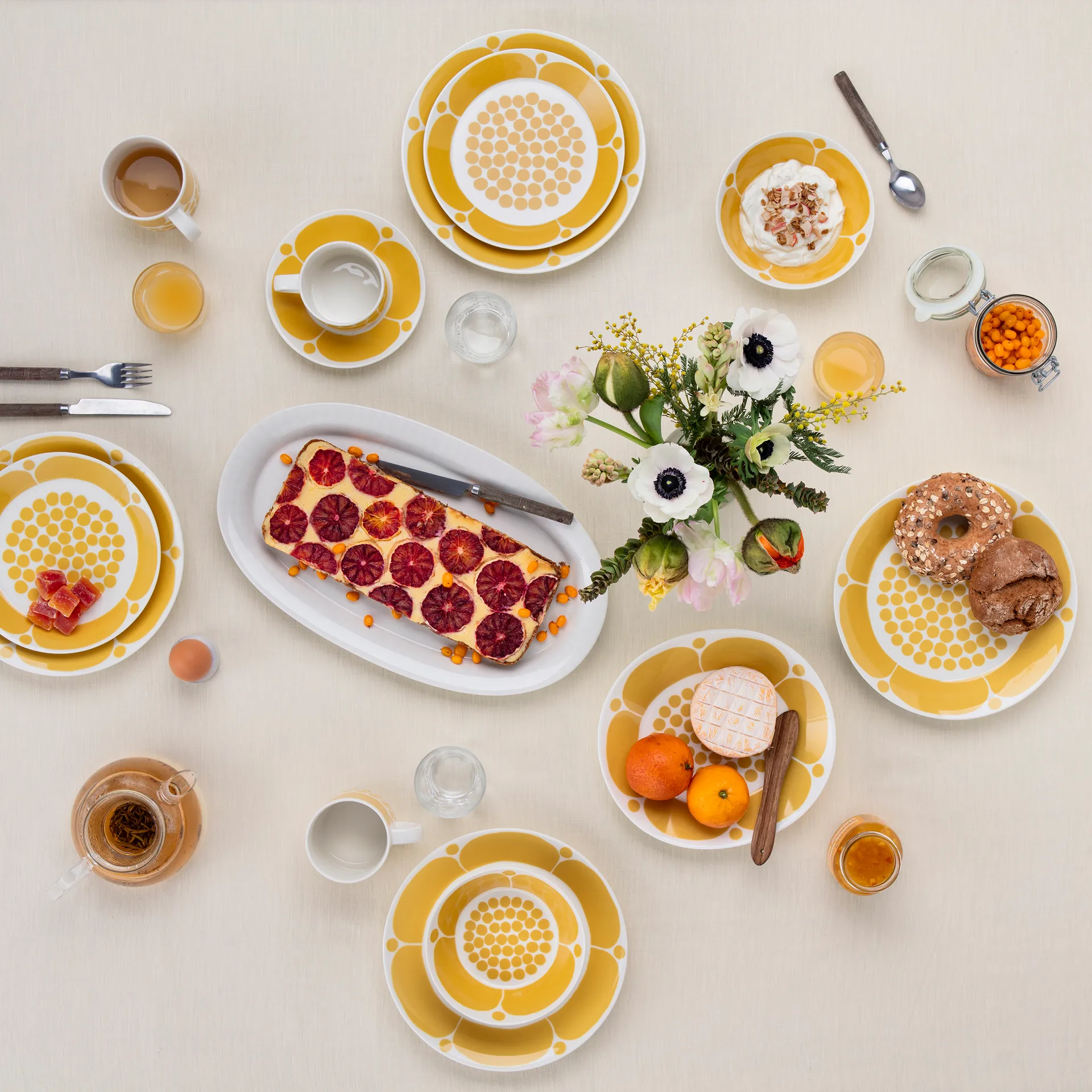 Sunnuntai prato, Amarelo, Ø26 cm Arabia