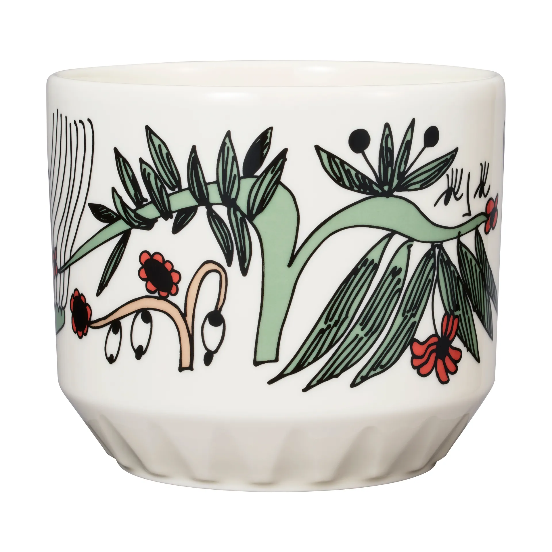 Vaso Puutarhurit Ø12x10 cm, Verde-branco-vermelho Arabia