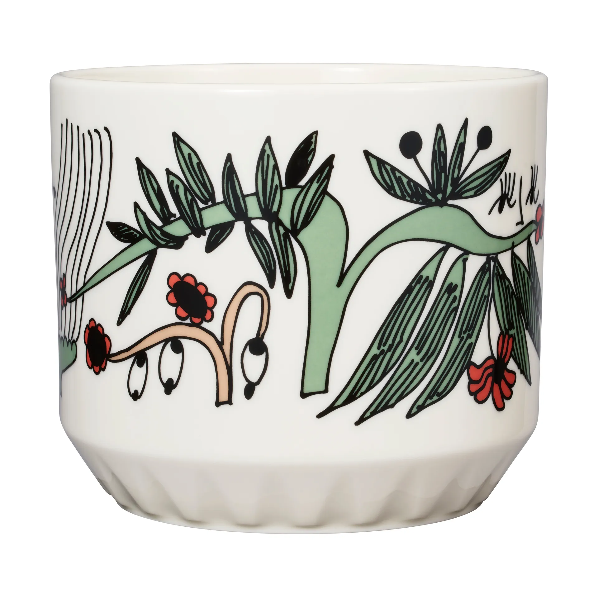 Vaso Puutarhurit Ø12x14 cm, Verde-branco-vermelho Arabia