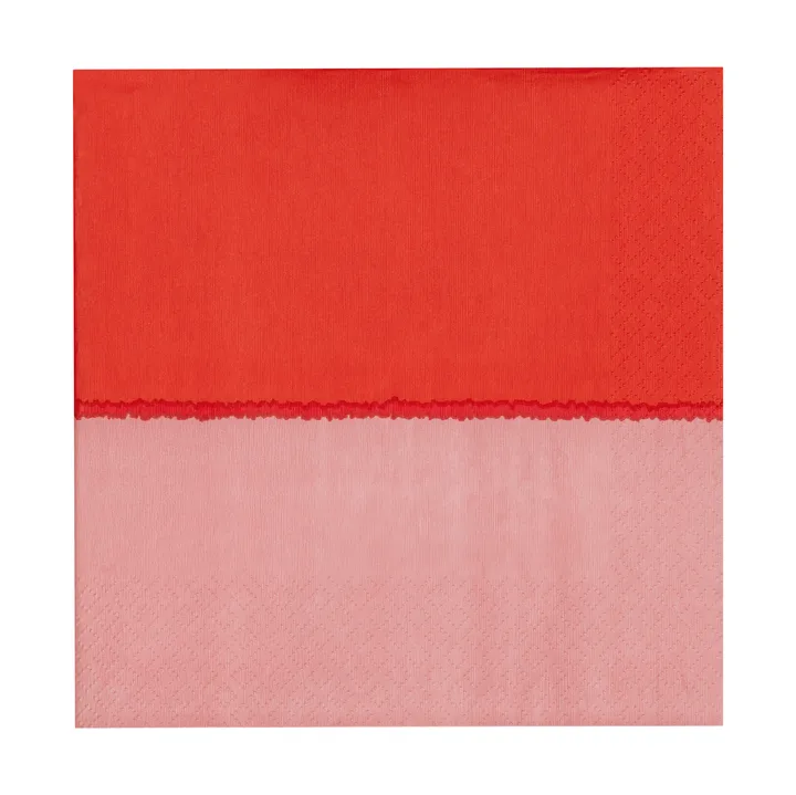 Vuokko guardanapos de papel 33x33 cm 20 unidades - Cor-de-rosa-vermelho - Arabia