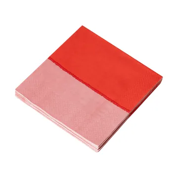 Vuokko guardanapos de papel 33x33 cm 20 unidades - Cor-de-rosa-vermelho - Arabia