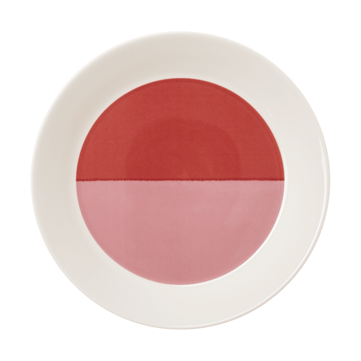 Vuokko prato Ø22 cm - 2 cores rosa-vermelho - Arabia