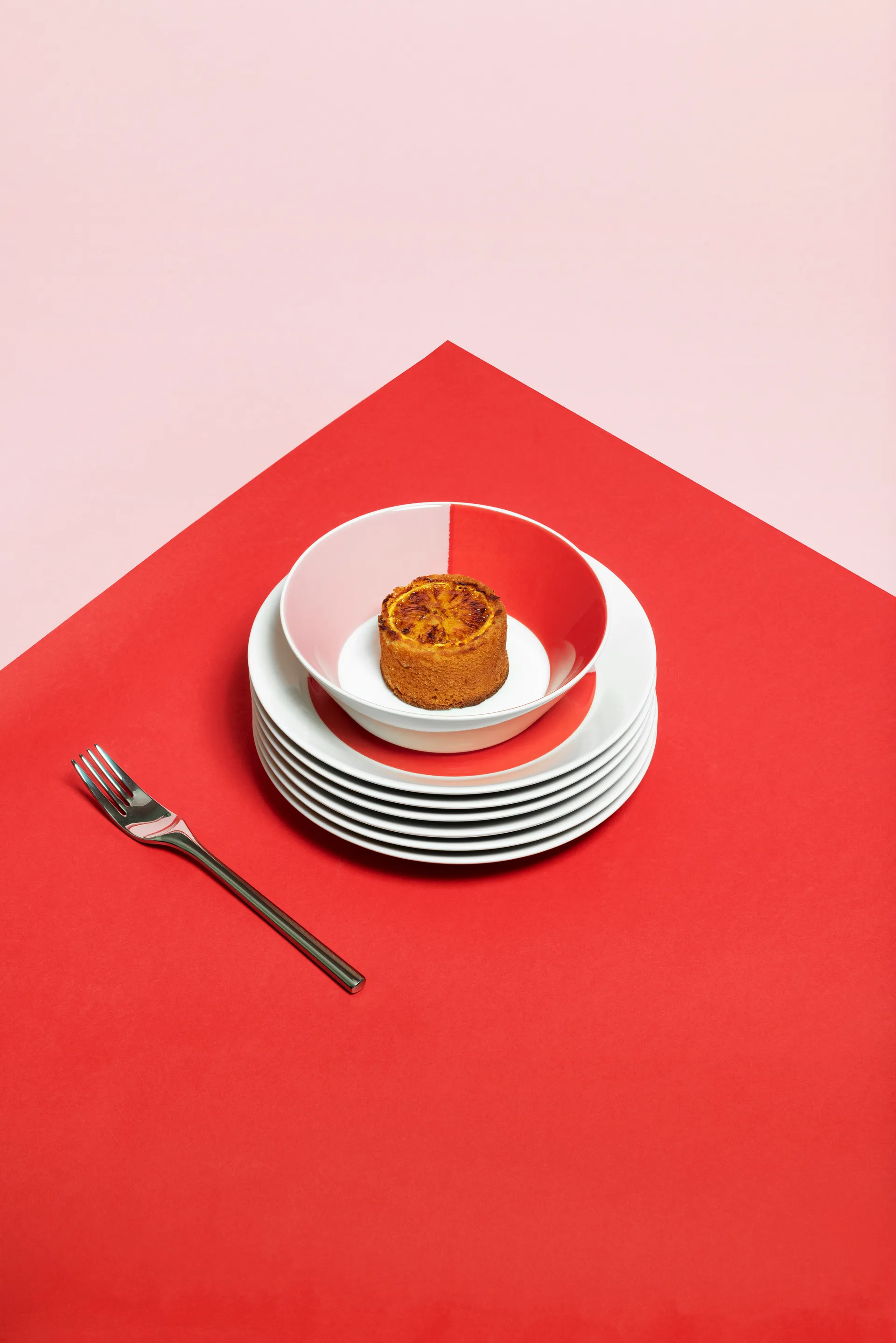 Vuokko taça Ø17 cm, 2-cor rosa-vermelho Arabia