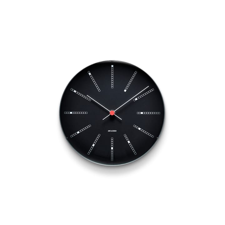 Relógio AJ Bankers preto - Ø21 cm - Arne Jacobsen Clocks