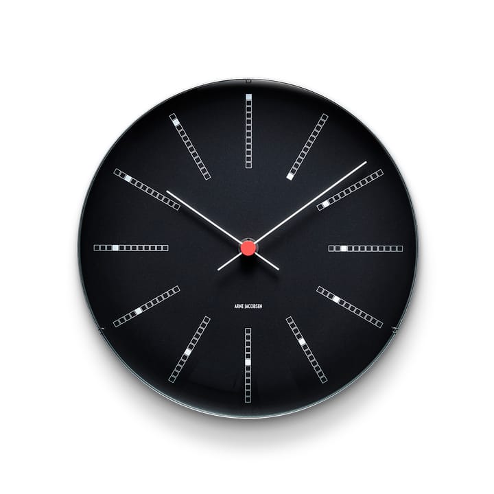Relógio AJ Bankers preto - Ø29 cm - Arne Jacobsen Clocks