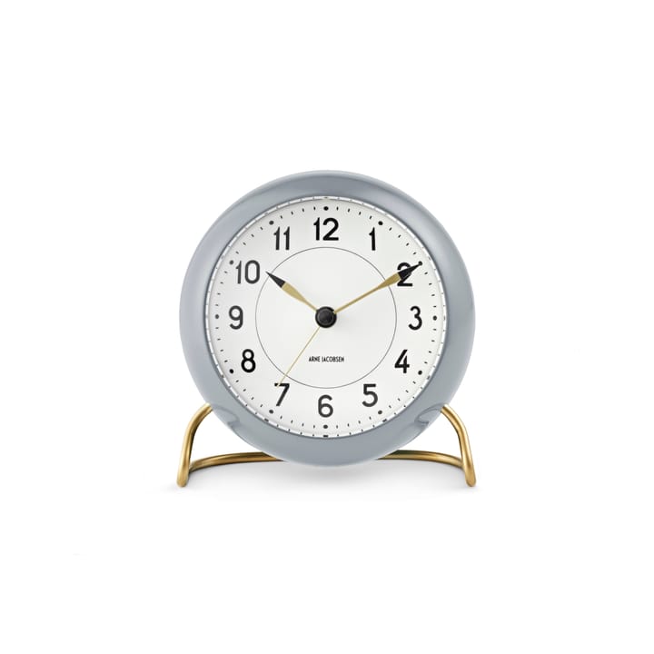 Relógio AJ Station 12 cm - cinza-branco - Arne Jacobsen Clocks