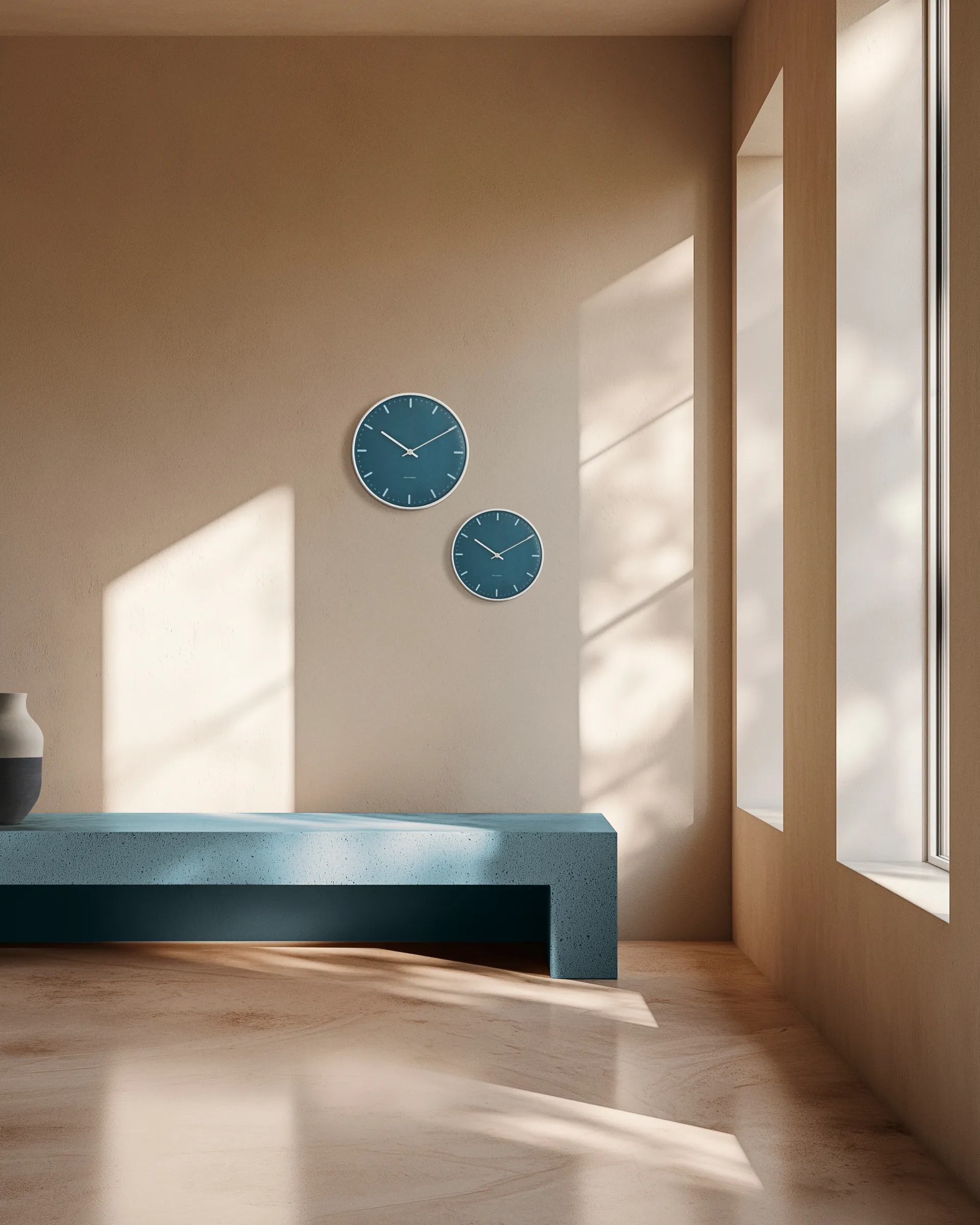 Relógio Arne Jacobsen City Hall, Azul, Ø21 cm Arne Jacobsen Clocks