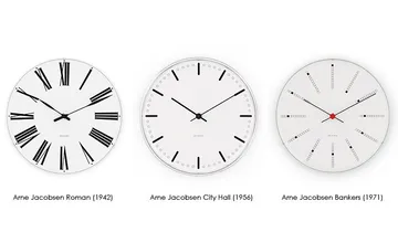 Relógio Arne Jacobsen City Hall  - Branco , Ø29 cm - Arne Jacobsen Clocks