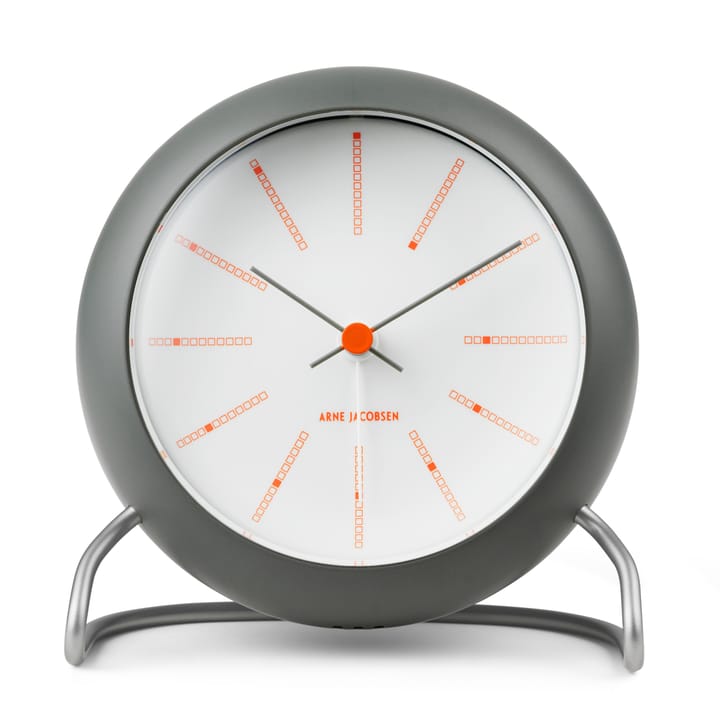 Relógio de mesa AJ Bankers Ø11 cm - Cinza escuro - Arne Jacobsen Clocks