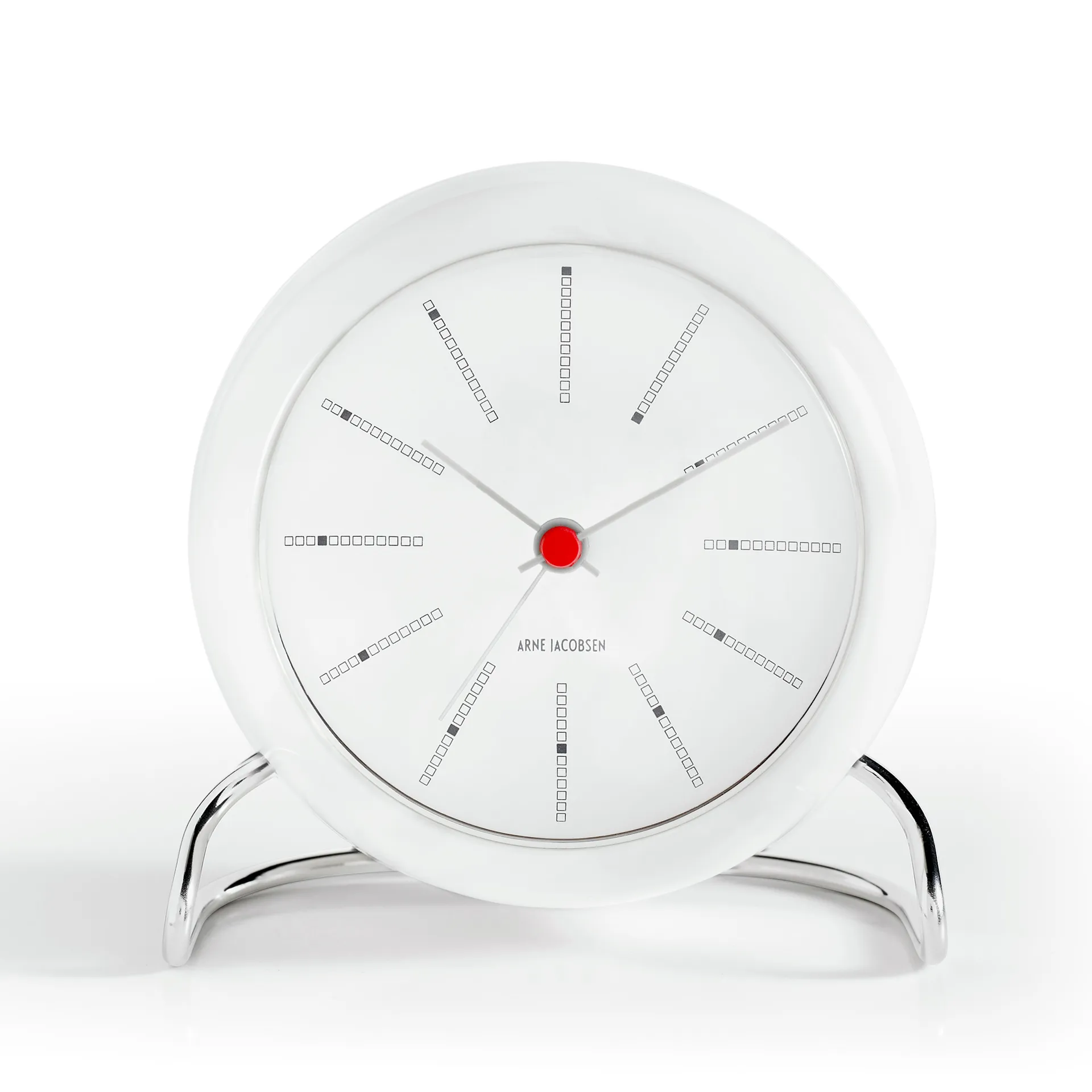 Relógio de mesa AJ Bankers, branco Arne Jacobsen Clocks
