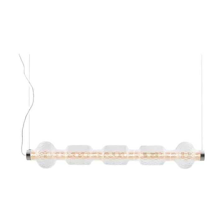 Alambicco candeeiro pendente horizontal - 5 cúpulas de vidro - Artemide