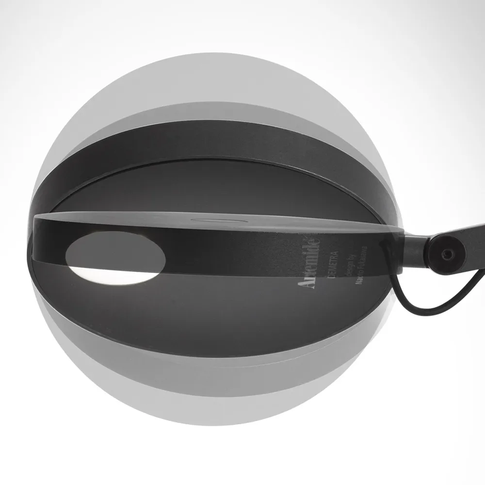 Candeeiro de mesa Demetra - Glossy black,  Artemide